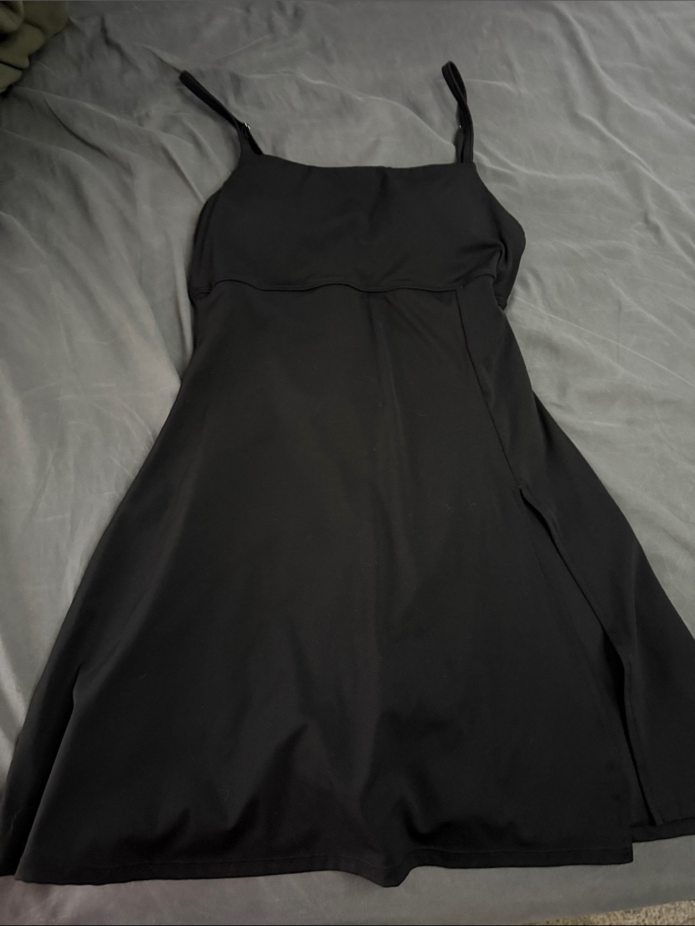 Athletic Black Spaghetti-Strap Dress - Women